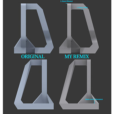 Ender3 Pro Yaxis damper mount remix