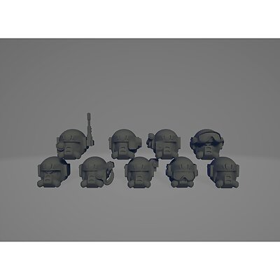 Angry Spaceguards Hostile Environment Heads set