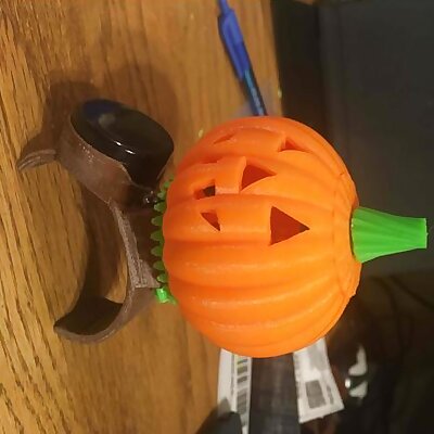 Lighted Motorized Halloween Pumpkin  Bracelet Remix
