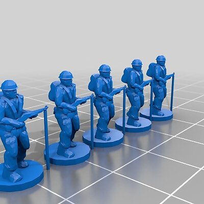 Army Men  FOW Flames of War 15mm Infantry