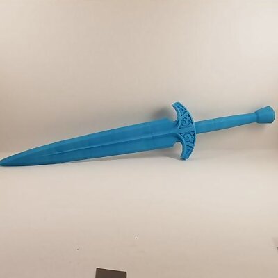 Skyrim steel dagger improved all in one print including connectors