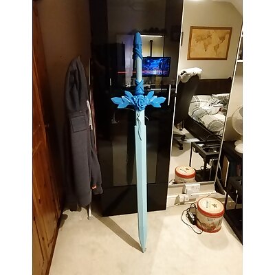 Sword Art Online Alicization  Eugeo Blue Rose Sword Assembly Oversize Scale Version