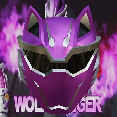 Violet Wolf Ranger Inspired Helmet