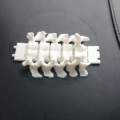 Articulating spine chainbracelet