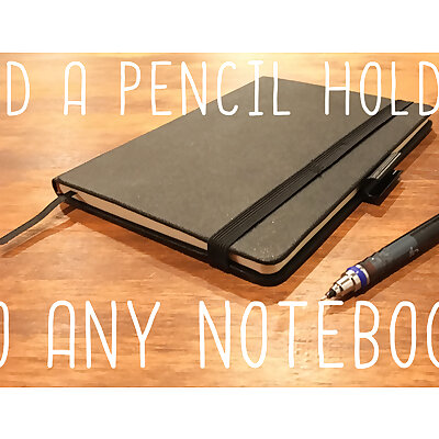 Pen holding tab for any penpencil and any notebooknotepad