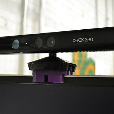 xBox Kinect handle and monitor clip