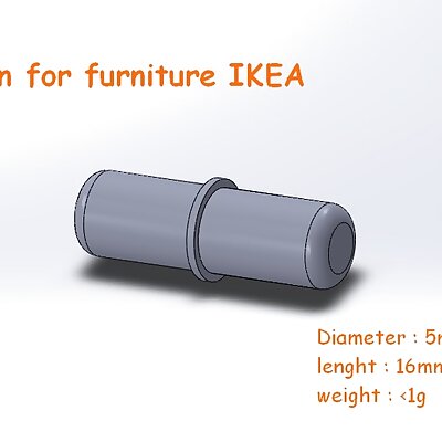Pin for furniture IKEA ENFR
