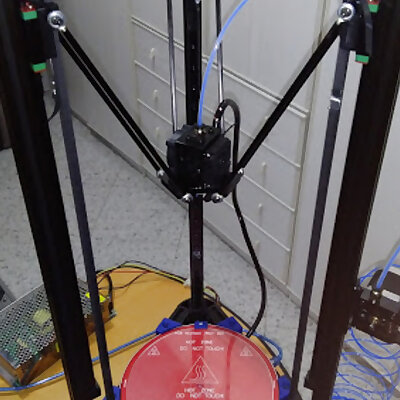 ANYCUBIC Kossel Delta Heated Bed Mount and Glass Holder or similar models with 220mm heated bed  200mm glass