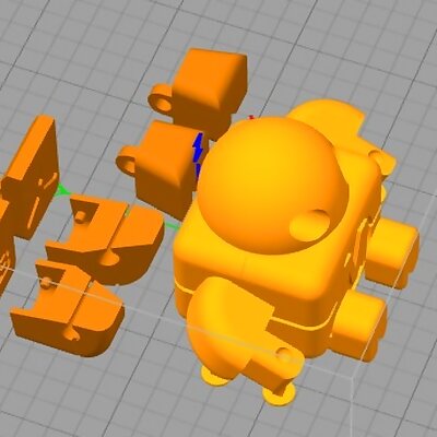 Remixed Maker Faire Robot Action Figure Multi Parts
