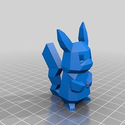 Picachu Remix Low poly