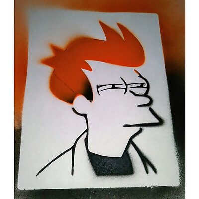 Fry Futurama Stencil
