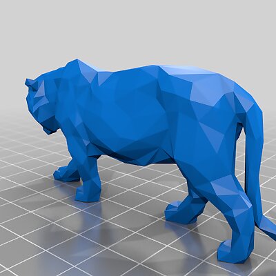lowpoly tiger
