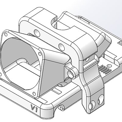 CTC Single Schlitten für Sinterbronze Buchsen inkl E3D V6 Halter
