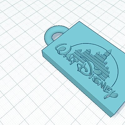 Disney logo key chain