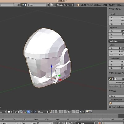 Halo 4 ODST Helmet for 3D print