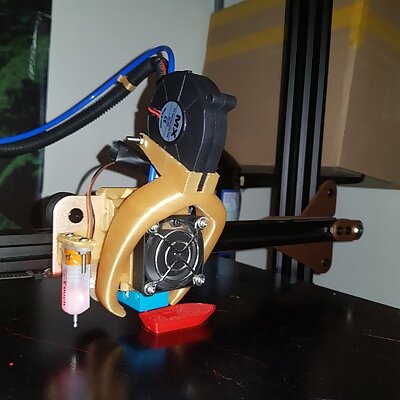 Tevo Tornado e3D v6 fang mount with BLtouch