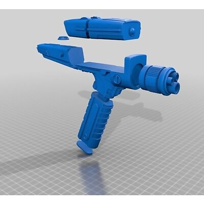 Phaser from Startrek Discovery with removeable smaller phaser Easy Print