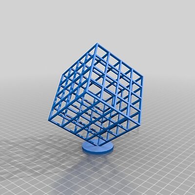 Hollow lattice cube