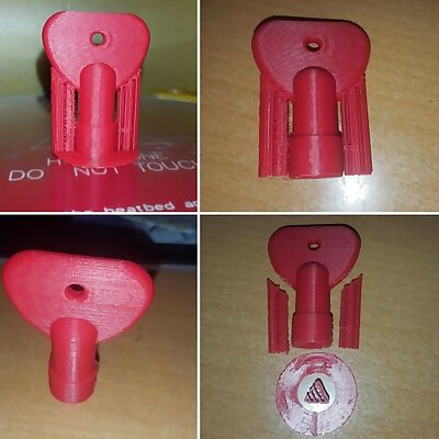 Triangular socket key 8 mm for locks electrical Cabinet Elevator subway cars and trains V2