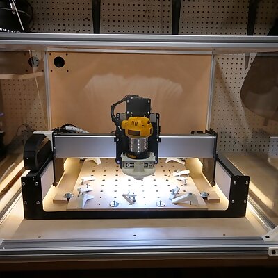 Shapeoko 3 Enclosure 25mm1 Aluminum Extrusions with Drag Chain