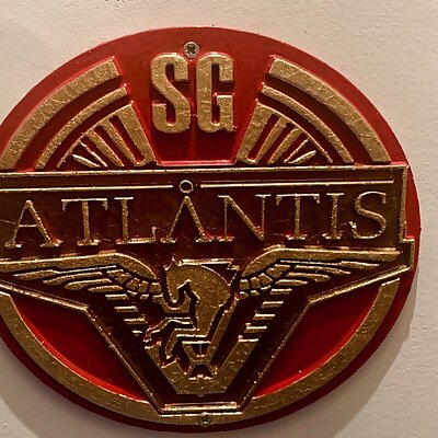 Stargate Atlantis Patch Plaque  Sign