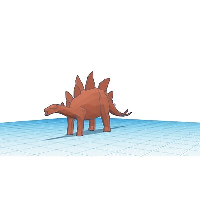 Low Polly Stegosaurus
