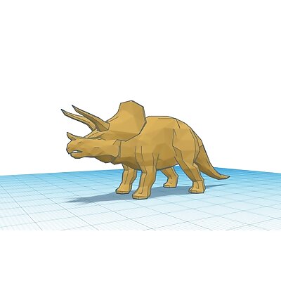 Low Polly Triceratops