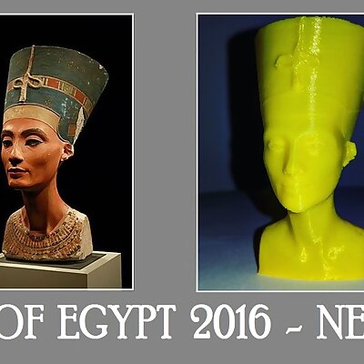 Nefertiti Fixed  Scaled Real 3D Scan