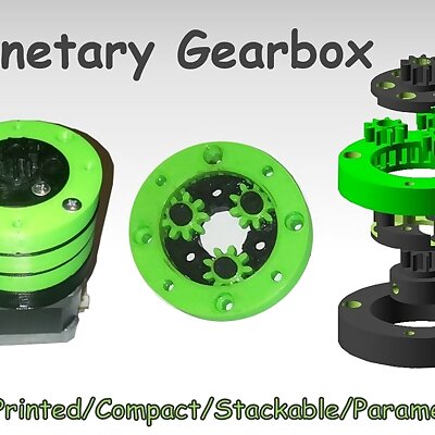 Parametric Planetary Gearbox  Openscad