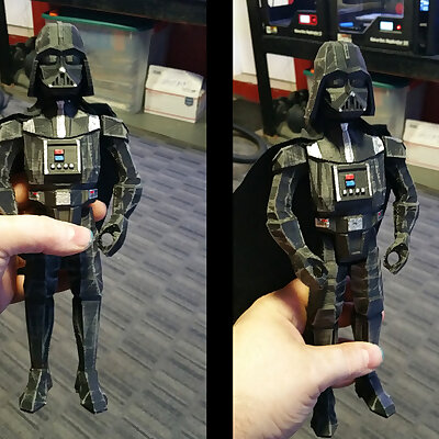 REMIX Low POLY Darth Vader Posable Figure!