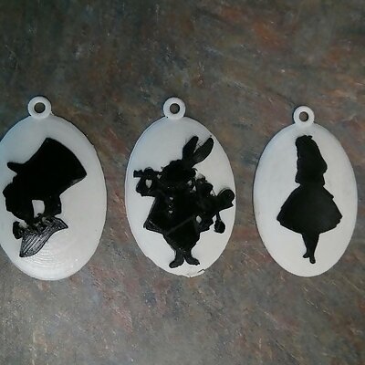 Alice in Wonderland Cameos for Silhouette Set