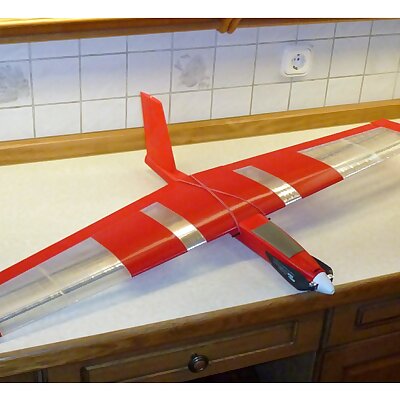Speedy Red Midi Swept Wing