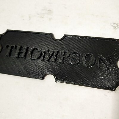 Thompson Plaque