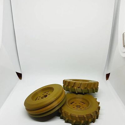 Combined Open RC Tractor Wheels