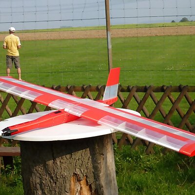Red Swan RC flying wing