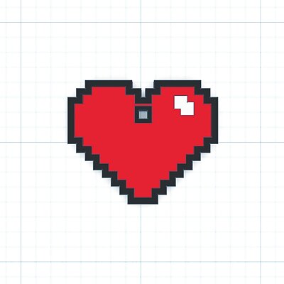 Pixel Heart Pendant