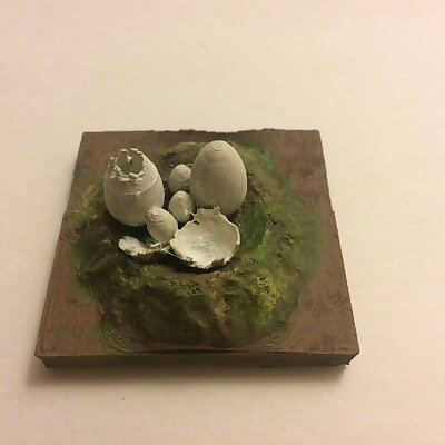 Miniature Hatched Nest Egg
