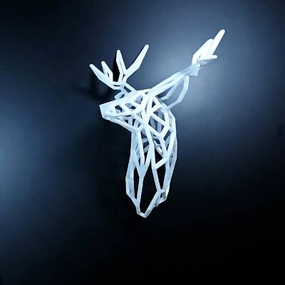 Wire Stag Trophy Head 200 mm High Facing Right