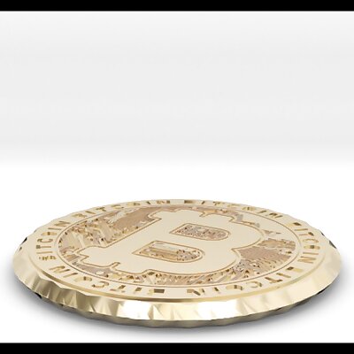 Bitcoin Coin  Coaster