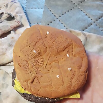 High Resolution Scan of a McDonalds Cheeseburger