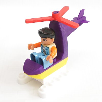 Duplo Compatible Mini Helicopter