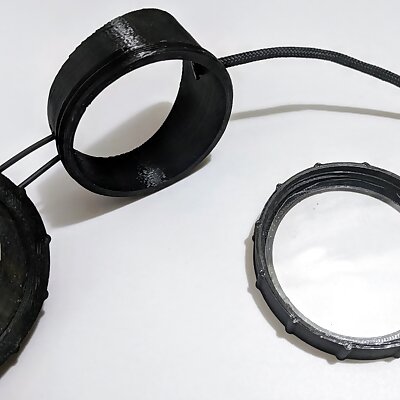 Simple Goggles With Screw on Lens Caps