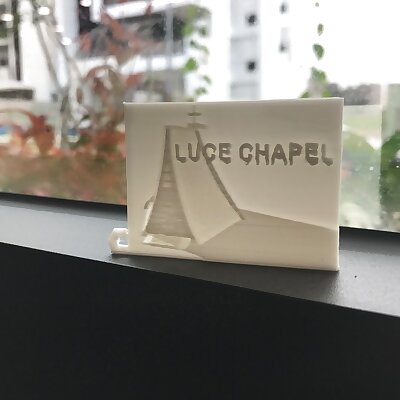 Lithophane for the Luce Chapel