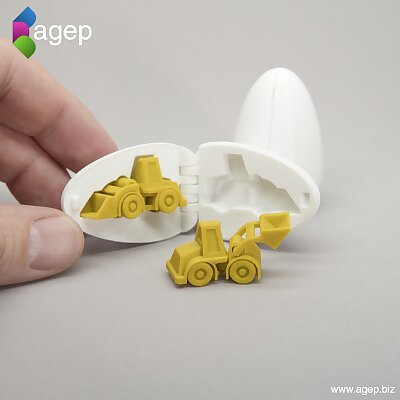 Surprise Egg 3  Tiny Wheel Loader Toy