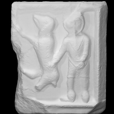 Relief of Man and Dog
