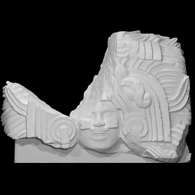 Bust of a Maya Ball Game Player