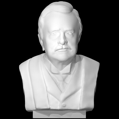 Plaster bust of William Boyd Dawkins