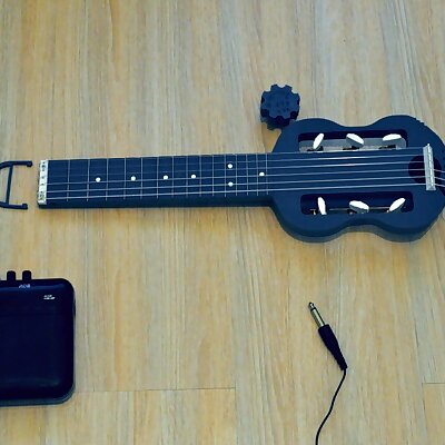 Mini electric guitar for travel