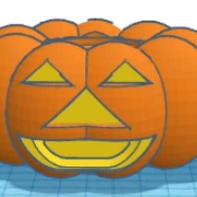 Pumpkin candle holder for TinkerCAD design contest