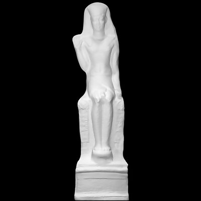 Terracotta Statuette of an enthroned Pharaoh